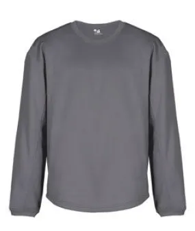 1453 Badger Adult 100% Polyester BT5 Performance Pullover Crewneck Sweatshirt Graphite