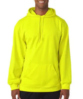 1454 Badger Adult BT5 Performance Fleece Poly Hoodie Safety Yellow
