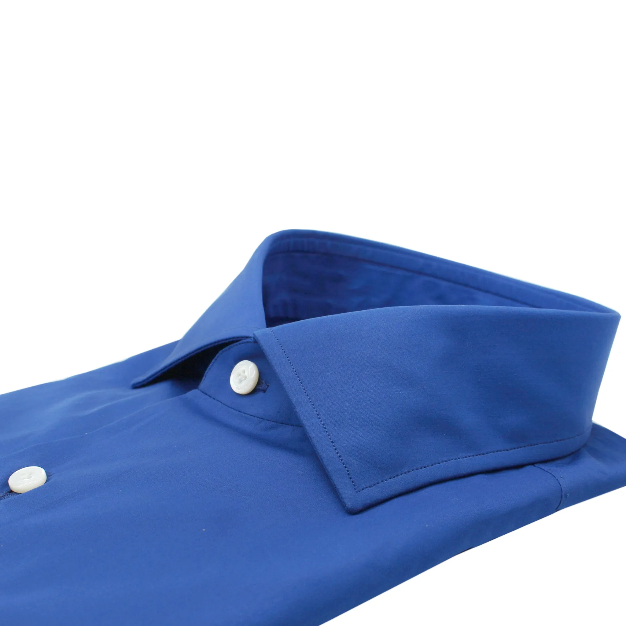 170 a Due fit classic monochrome blue shirt