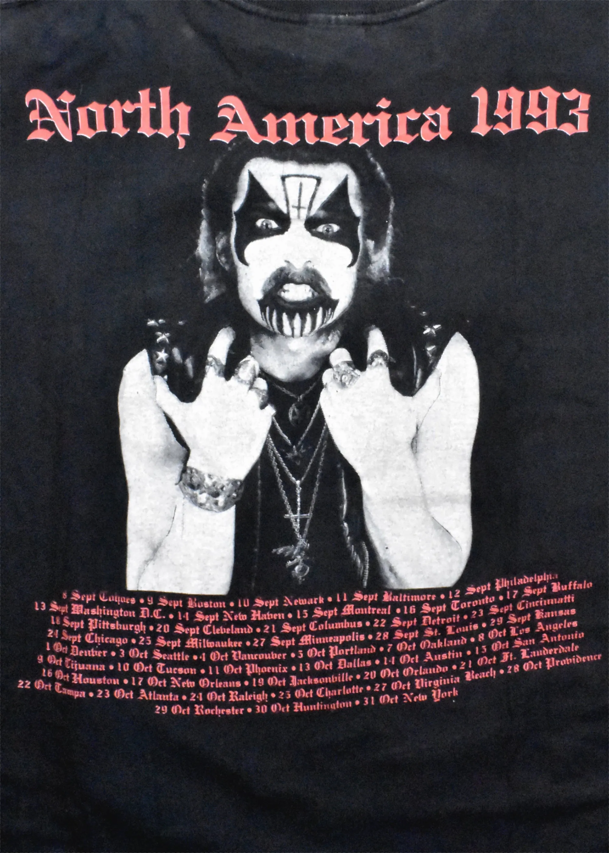 1993 Mercyful Fate North American Tour T-Shirt