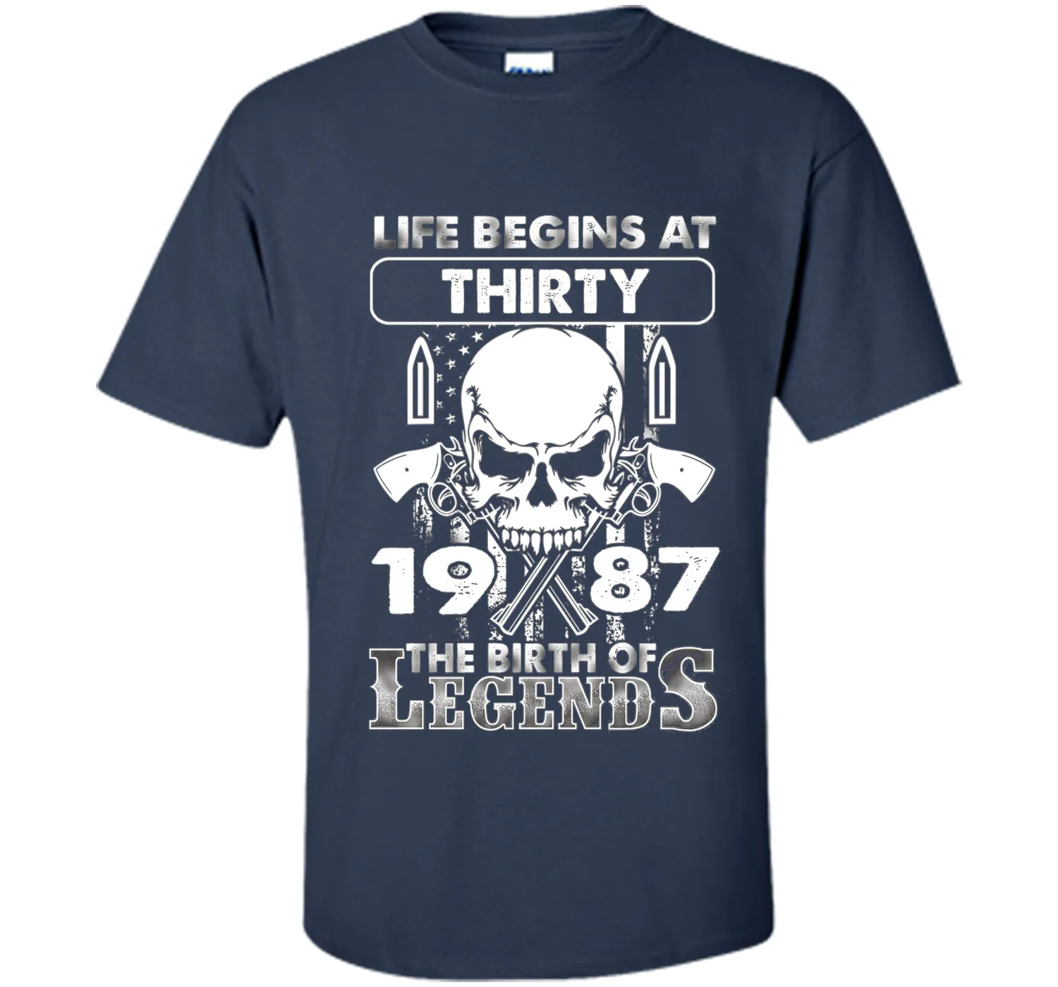 30th Birthday Gifts 1987 The Birth Of Legends T-Shirt shirt