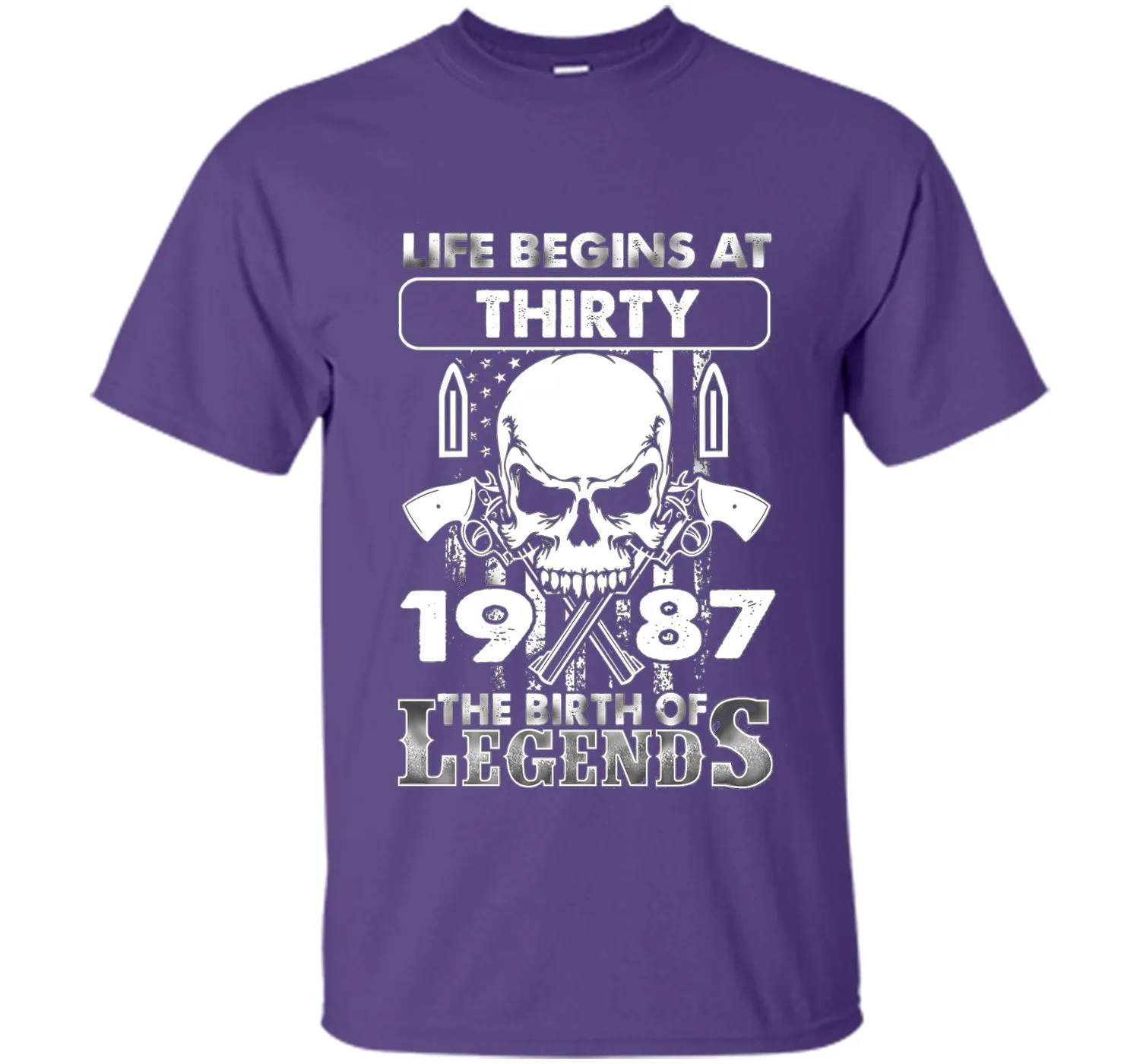 30th Birthday Gifts 1987 The Birth Of Legends T-Shirt shirt