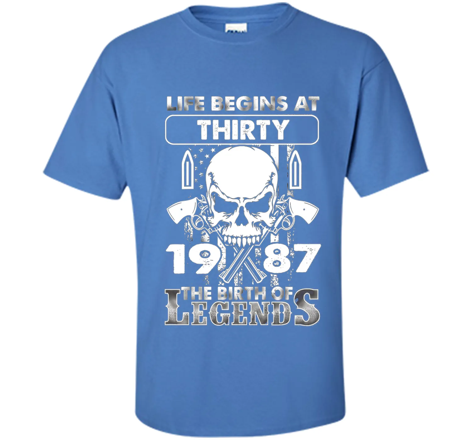30th Birthday Gifts 1987 The Birth Of Legends T-Shirt shirt