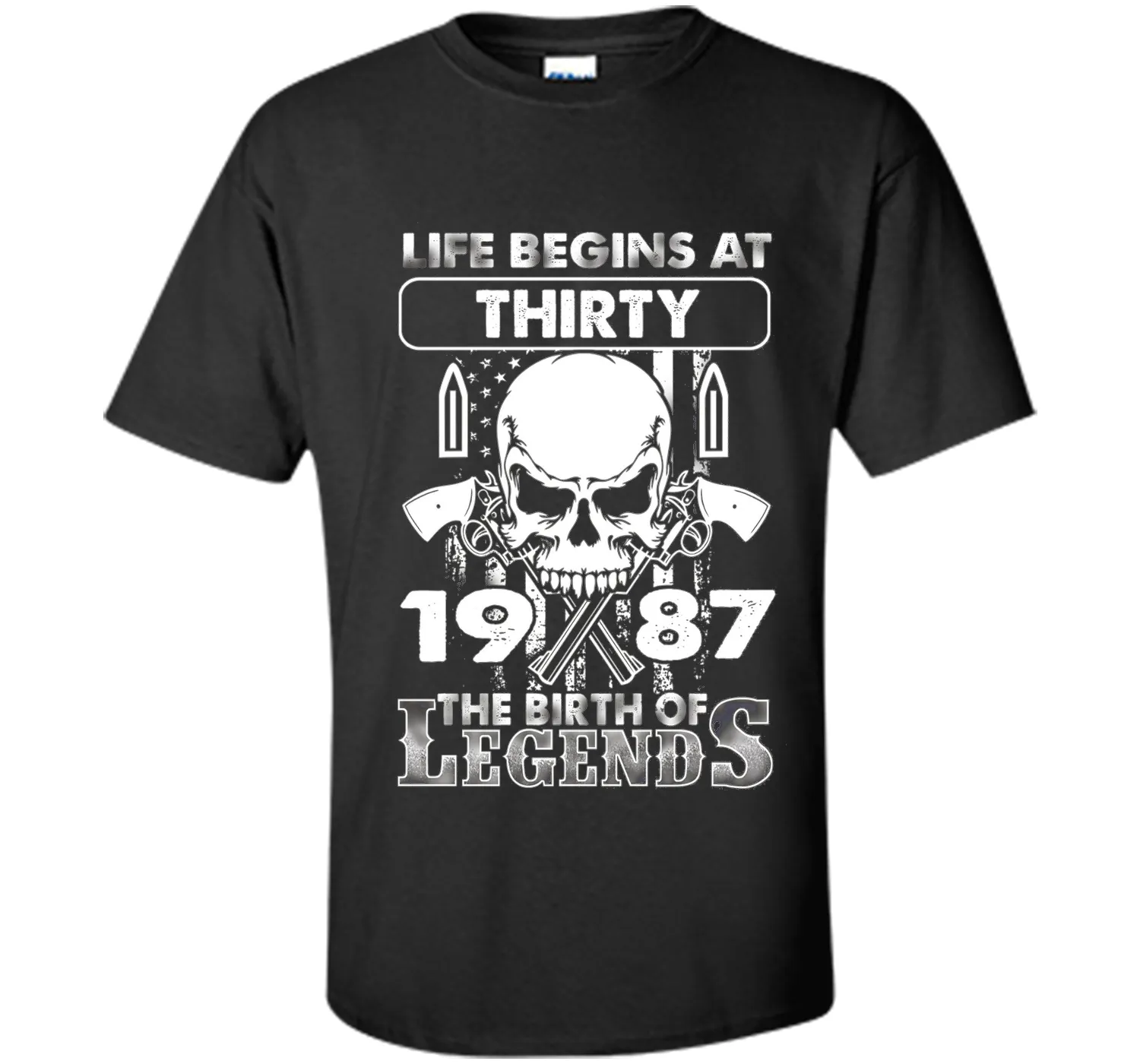 30th Birthday Gifts 1987 The Birth Of Legends T-Shirt shirt