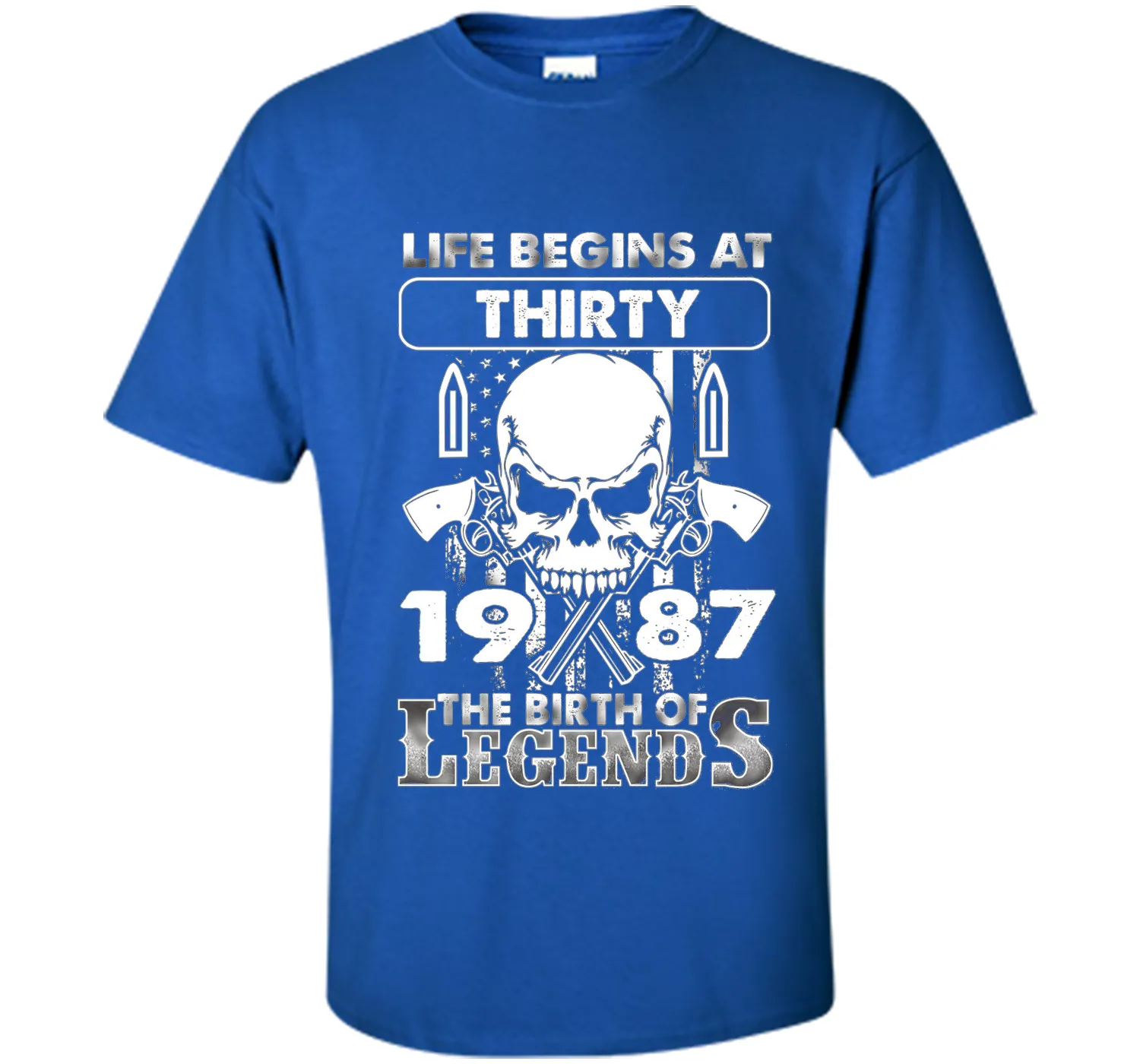 30th Birthday Gifts 1987 The Birth Of Legends T-Shirt shirt