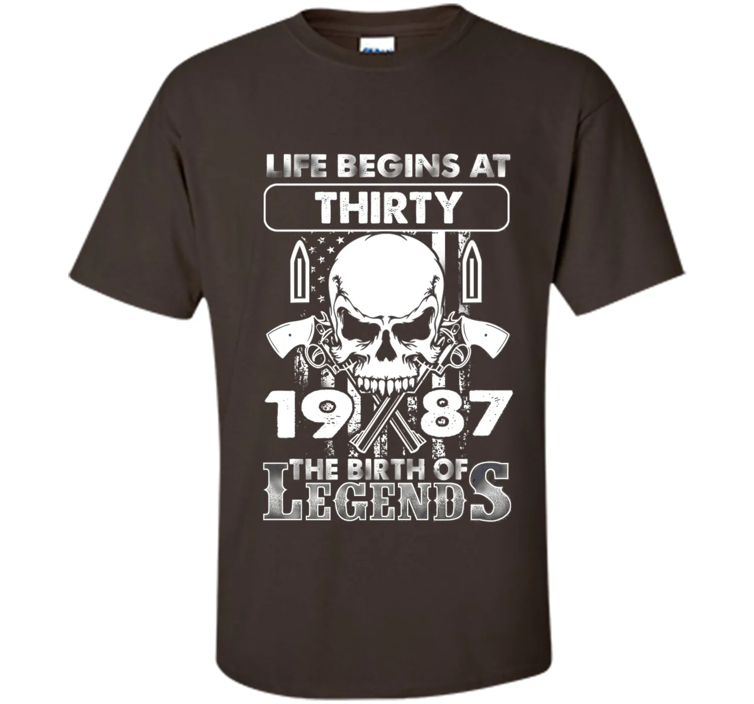 30th Birthday Gifts 1987 The Birth Of Legends T-Shirt shirt