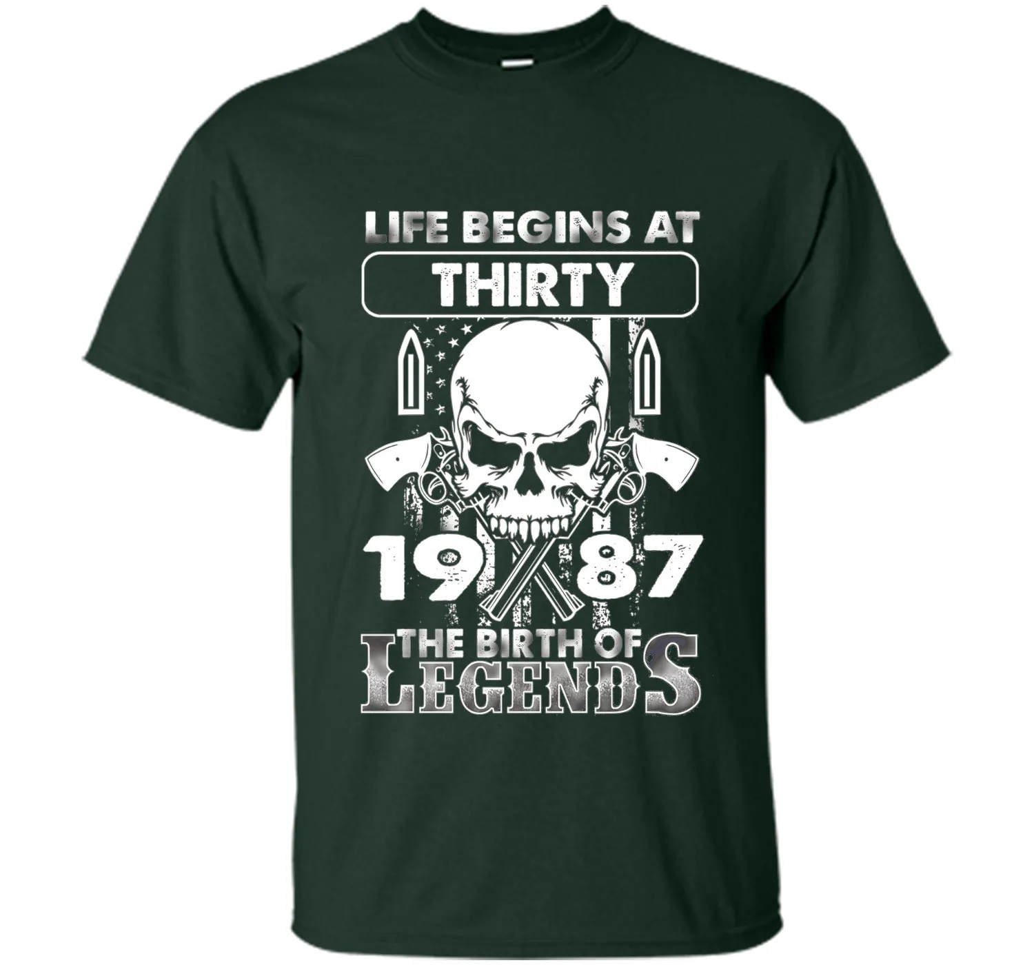 30th Birthday Gifts 1987 The Birth Of Legends T-Shirt shirt