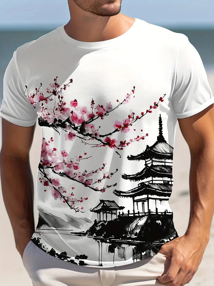4xl-6xl BARBER Printed Men's Crew Neck T-shirt.