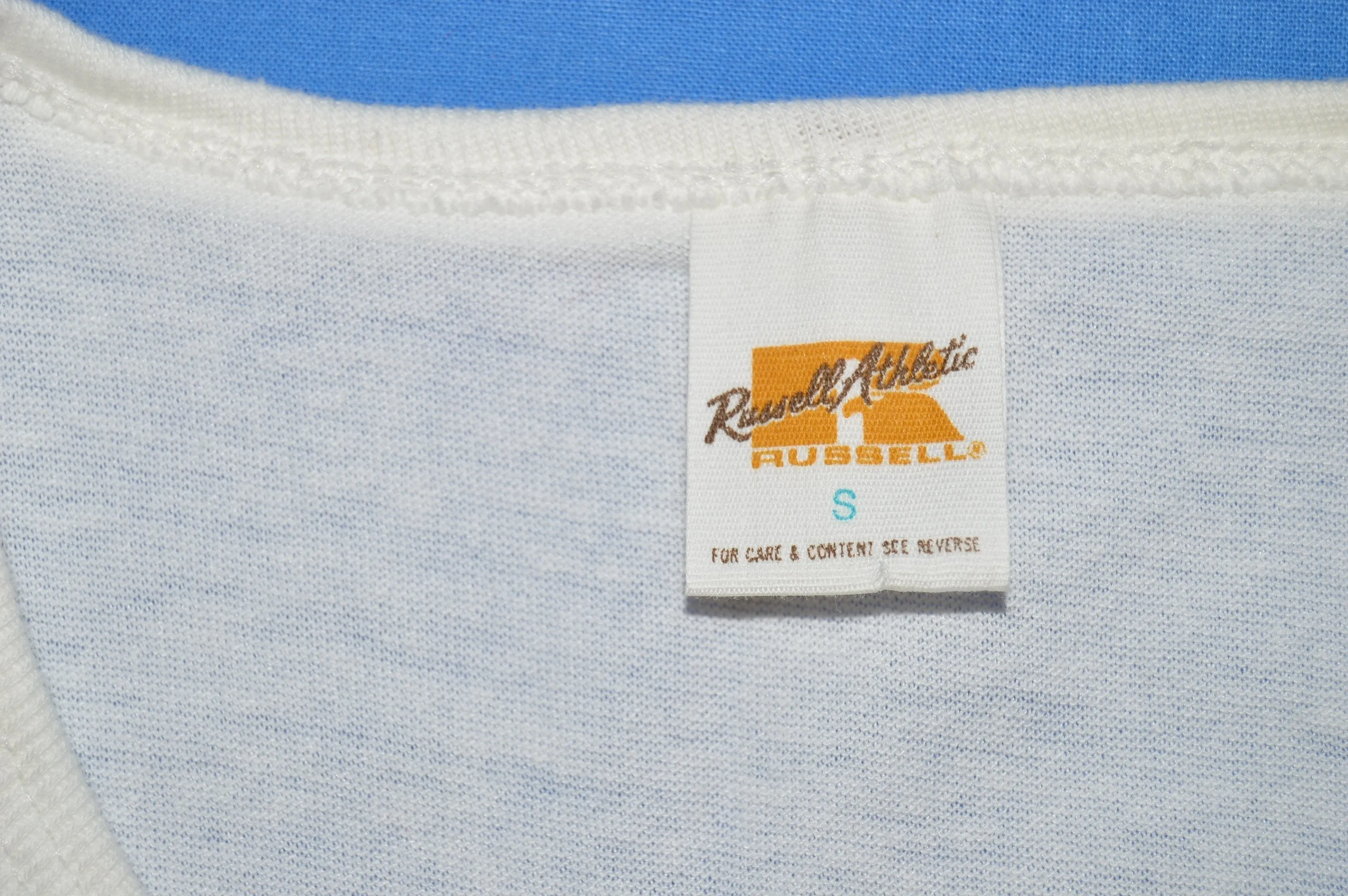 70s Russell Athletic Deadstock Henley t-shirt Extra Small