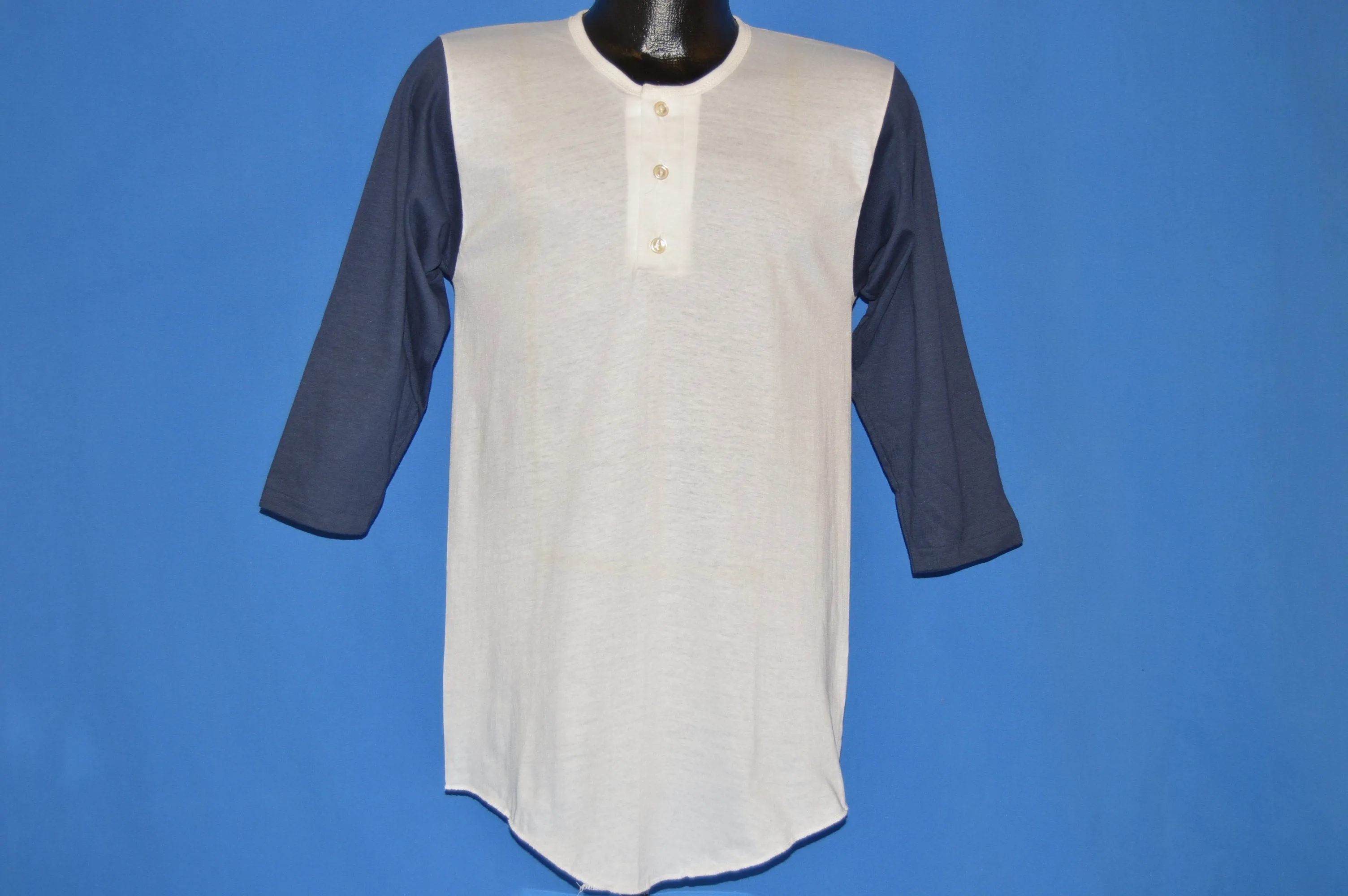 70s Russell Athletic Deadstock Henley t-shirt Extra Small
