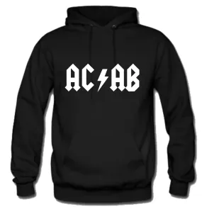 ACAB All Cops Are Bastards AC/DC Logo A.C.A.B. Hoodie