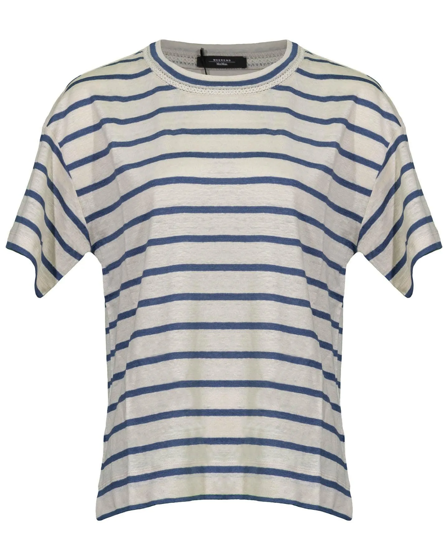 Adelfi Linen Stripe Tee