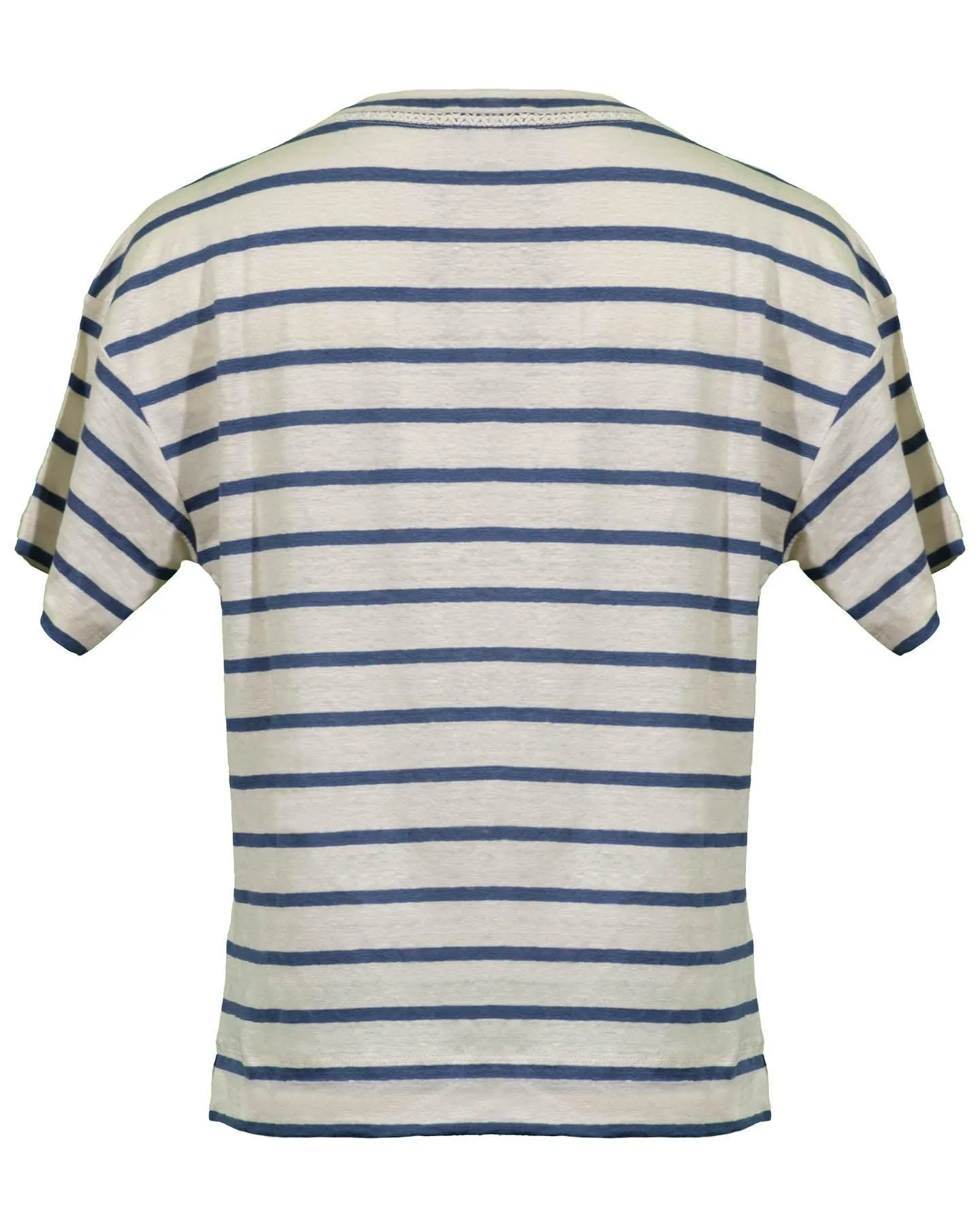 Adelfi Linen Stripe Tee