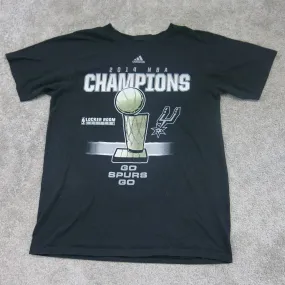 Adidas Mens T-Shirt Round Neck Short Sleeve 100% Cotton The Go to Tee Black SZ M