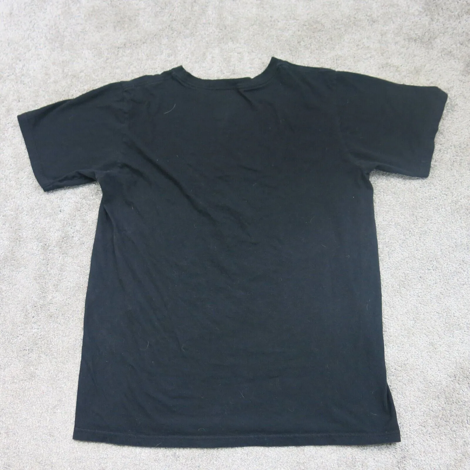 Adidas Mens T-Shirt Round Neck Short Sleeve 100% Cotton The Go to Tee Black SZ M