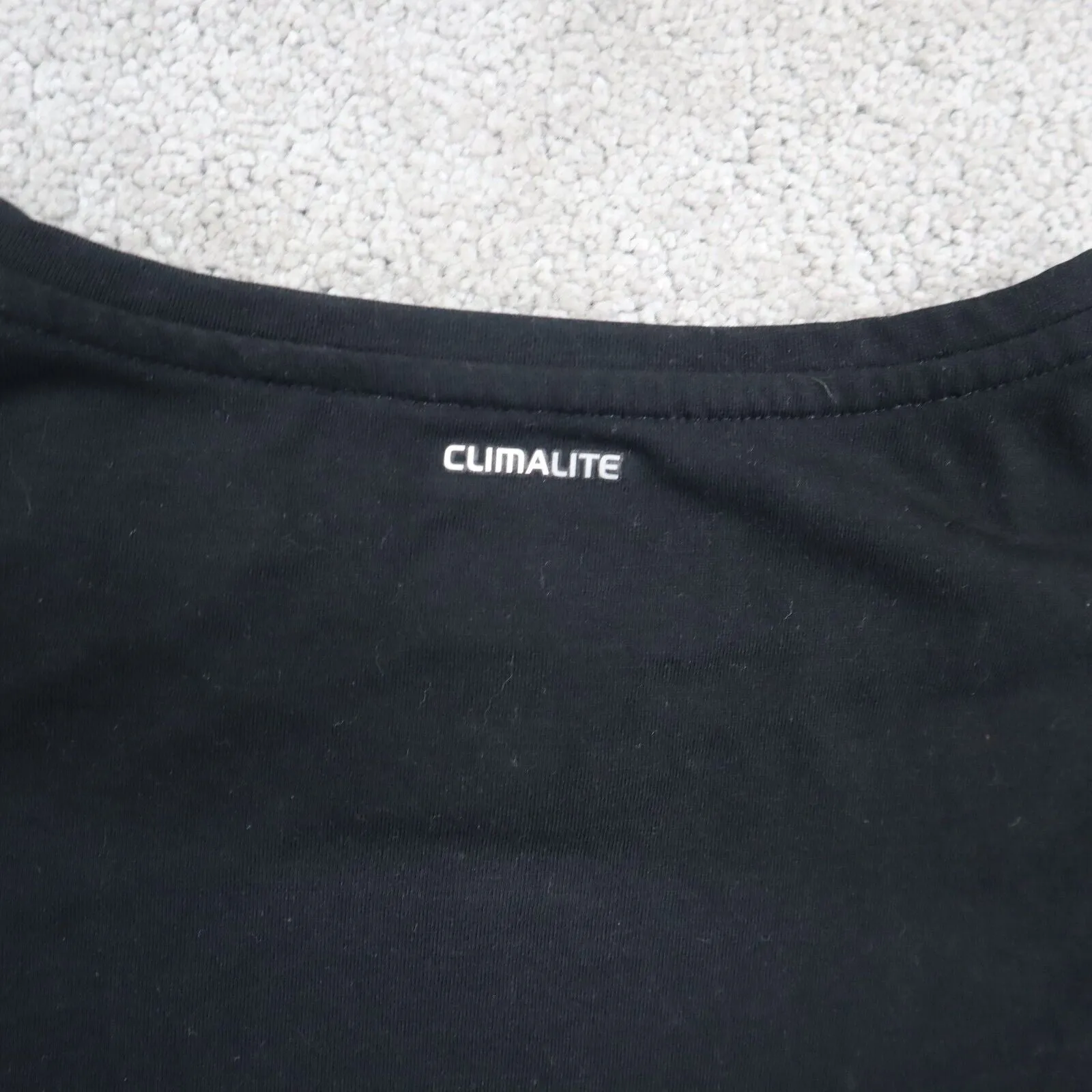 Adidas Womens Ultimate T Shirt Top Short Sleeves Short Sleeves Climalite Black L