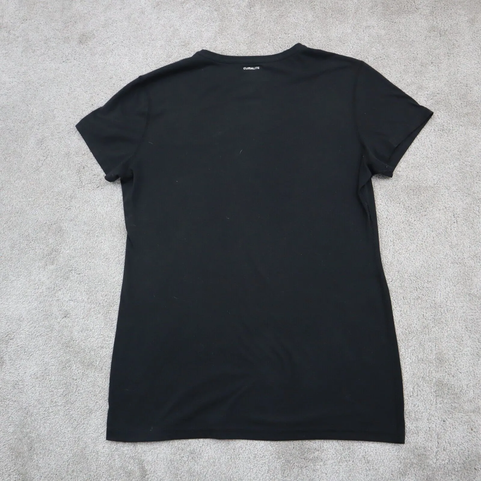 Adidas Womens Ultimate T Shirt Top Short Sleeves Short Sleeves Climalite Black L