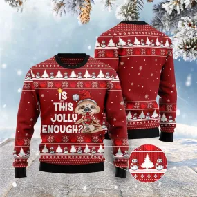 All-Over-Print Ugly Sweater by JulesRoche - Winter Cotton Blend