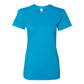 American Apparel Women's Teal Fine Jersey Short Sleeve T-Shirt