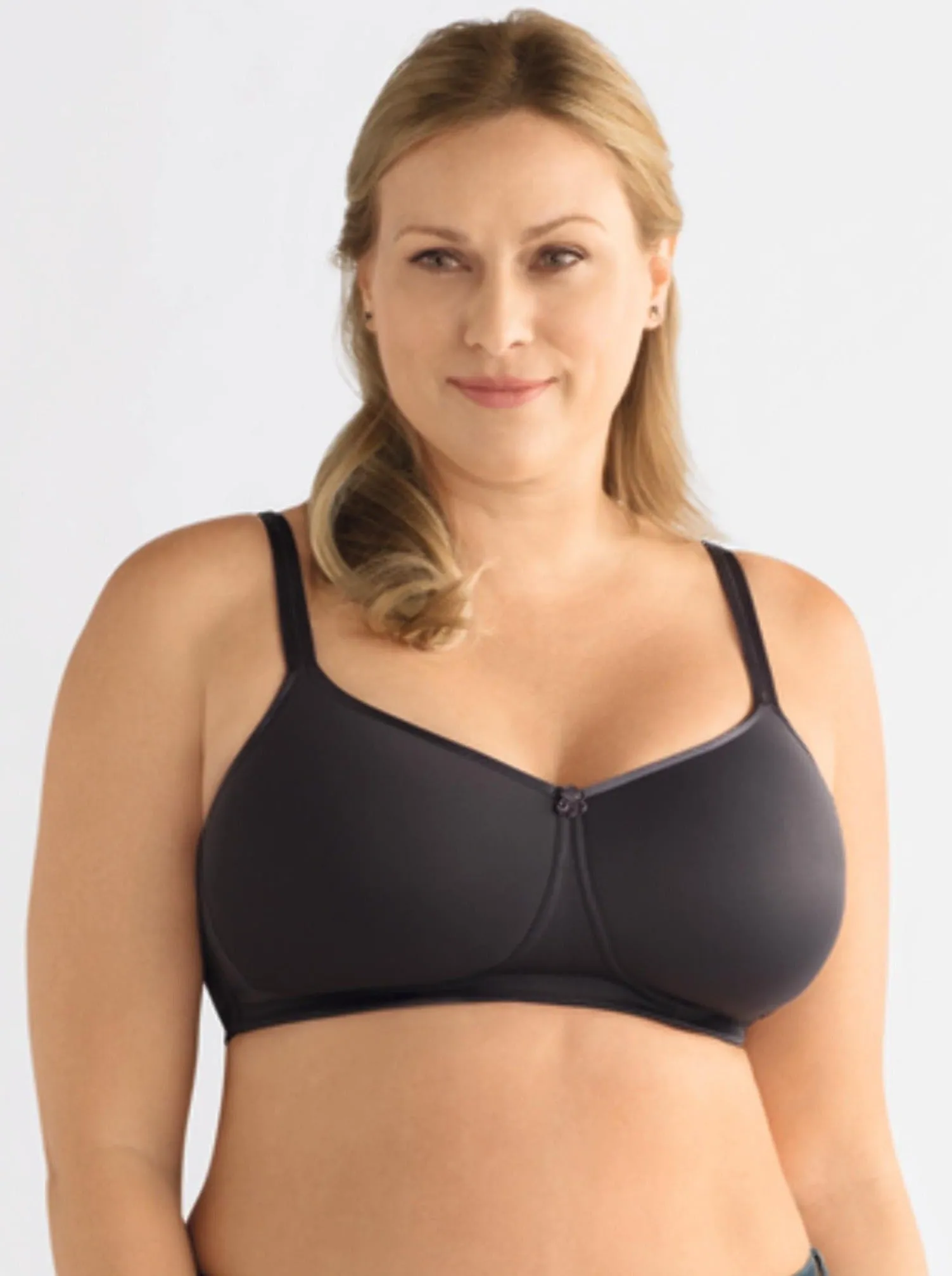 Amoena Mara Padded Mastectomy Bra - Dark Grey