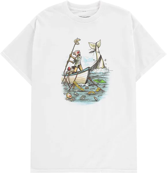 Antihero Plastics T-Shirt - Size: SMALL White