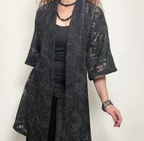 Audrey Swing Coat - Luxe black lace - Limited edition