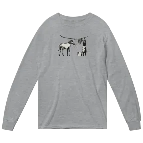 Banksy Zebra Stripes Artwork Long Sleeve Shirt