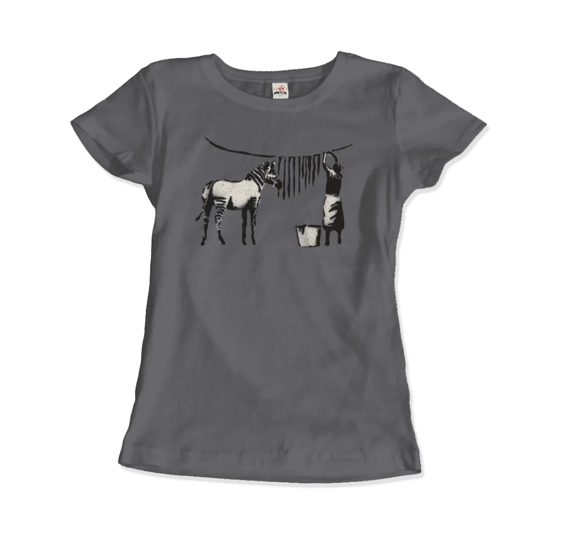 Banksy Zebra Stripes Artwork T-Shirt