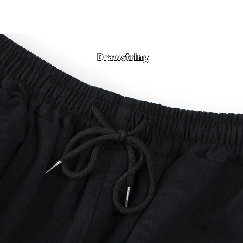 Black Cargo Pants For Men - Kuroi Joggers Japanese Streetwear Joggers