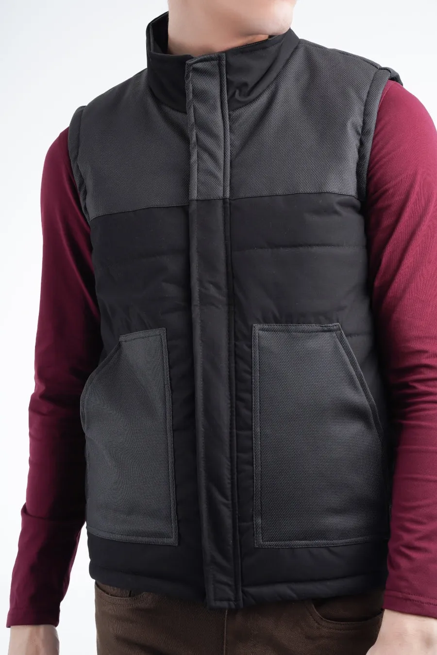 Black Neck Gilet