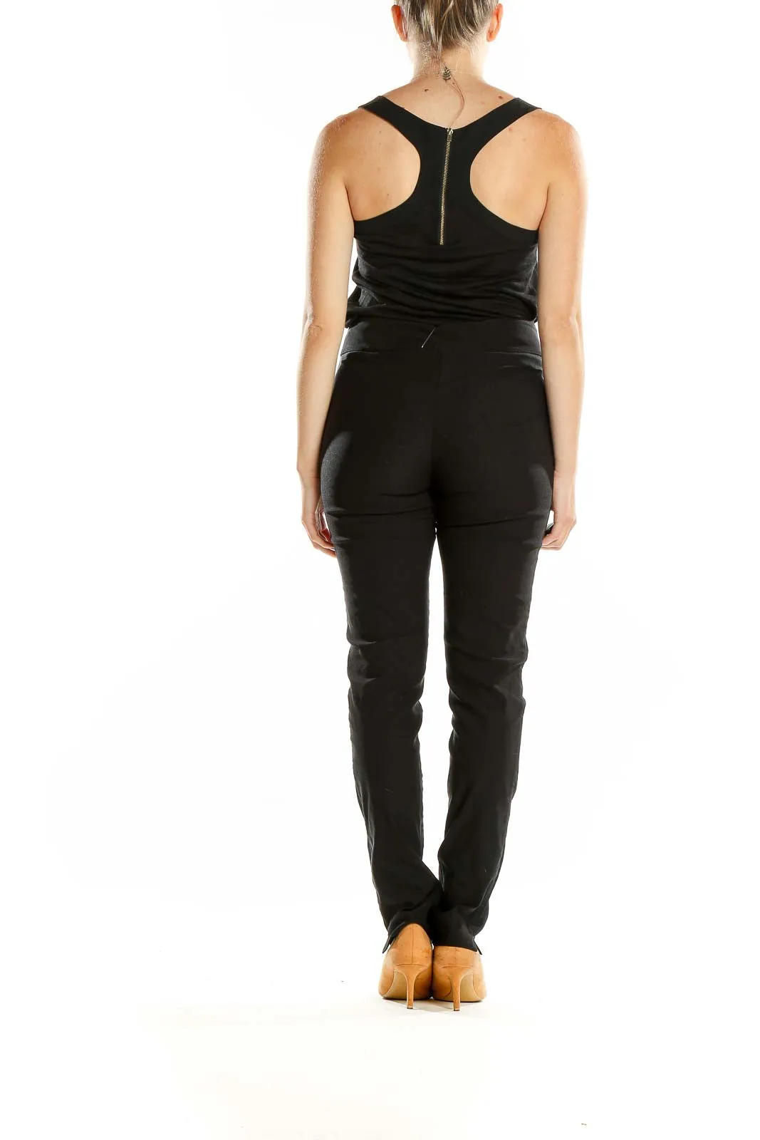 Black Slim Fit Dress Pants