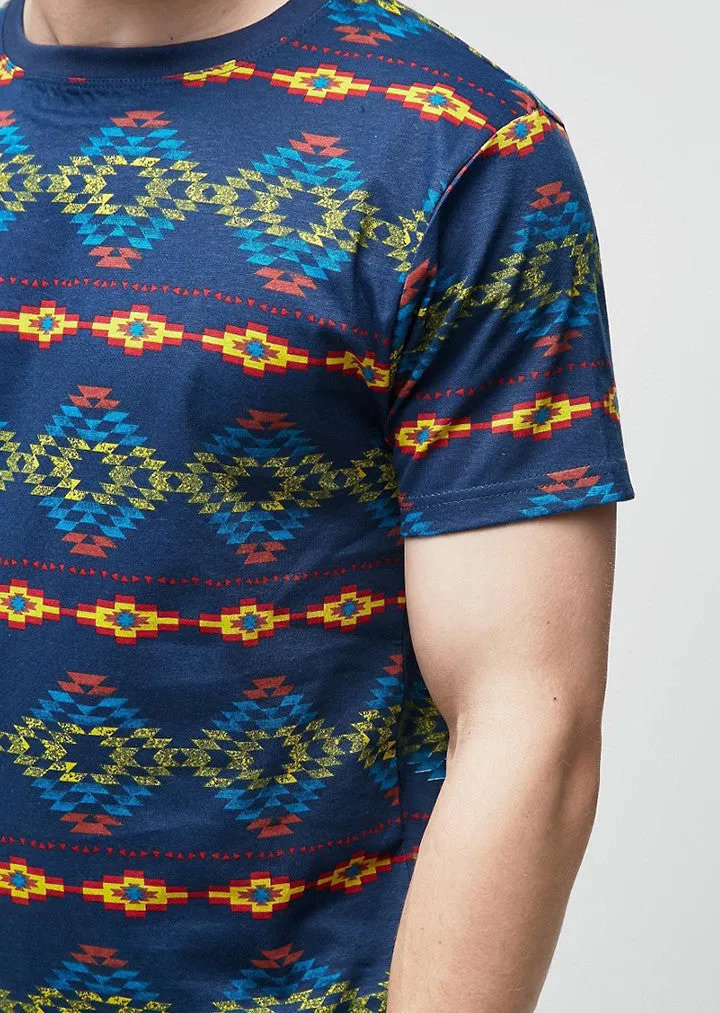 Blue Nhieu Chi Tiet T-Shirt