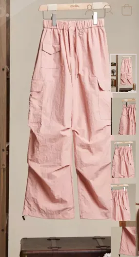 Blush Parachute Pants