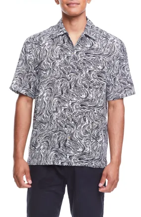 Boardies Forest Faces Open Collar Shirt