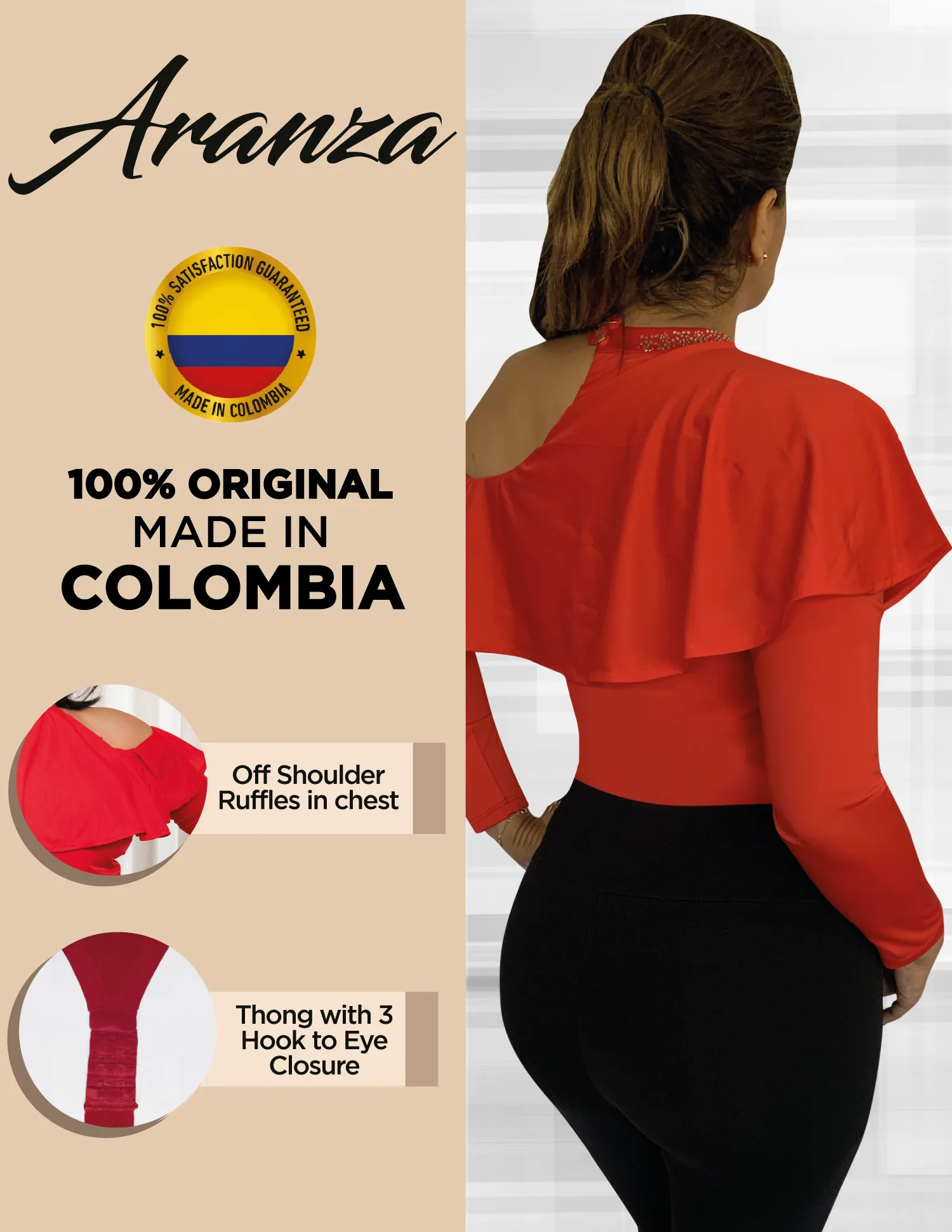 Bodysuit Shaper Blusa Faja  Chiara