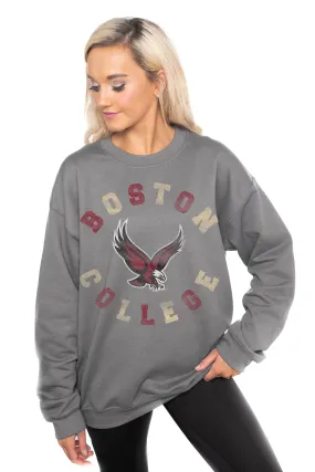 BOSTON COLLEGE EAGLES "THIS TIME AROUND" PERFECT CREW SWEATSHIRT