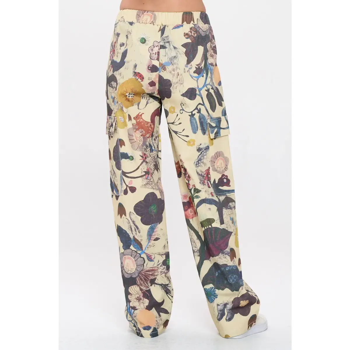 Botanical Print Cargo Pant