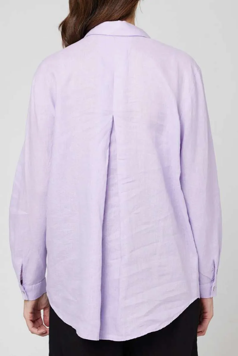 Boyfriend Shirt in Lilac 39050L by Cake Clothing