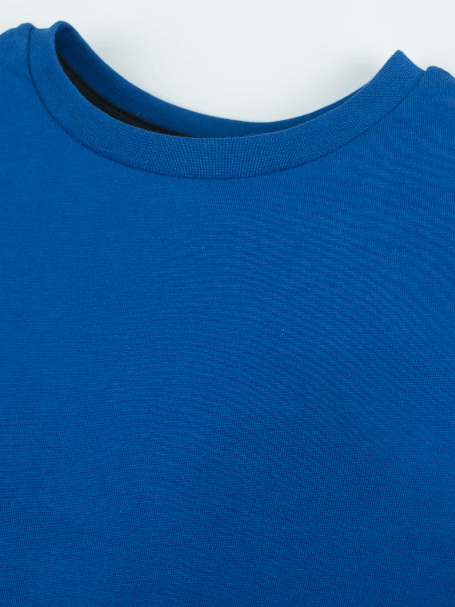 BOY'S BLUE CREW NECK T-SHIRT