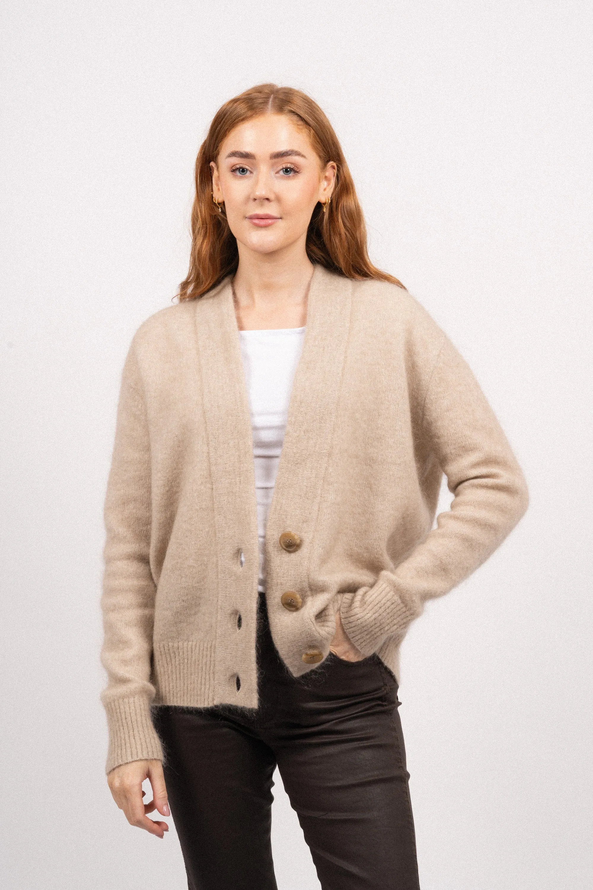 Brookline Knit Cardigan - Oxford Tan