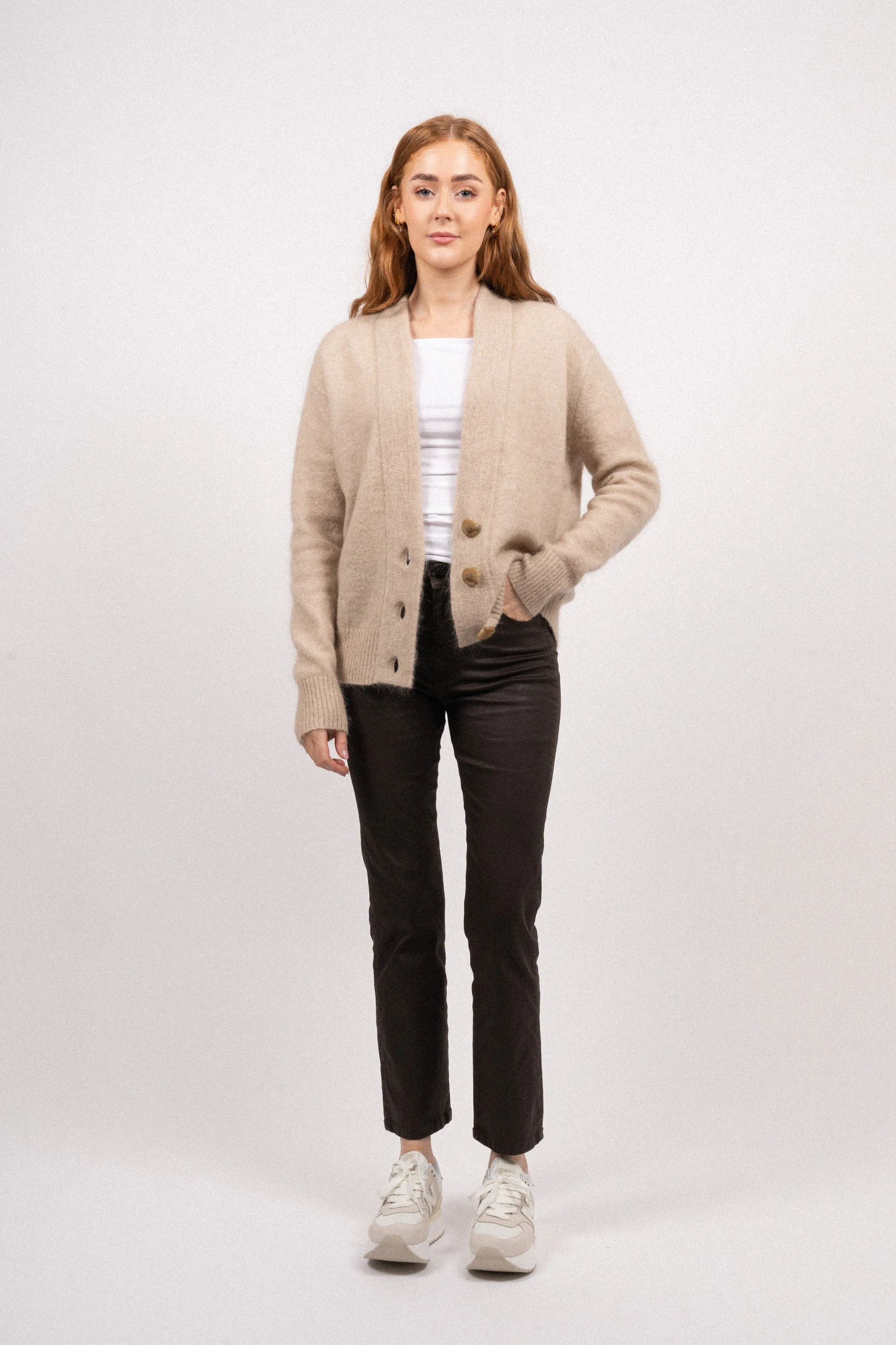 Brookline Knit Cardigan - Oxford Tan