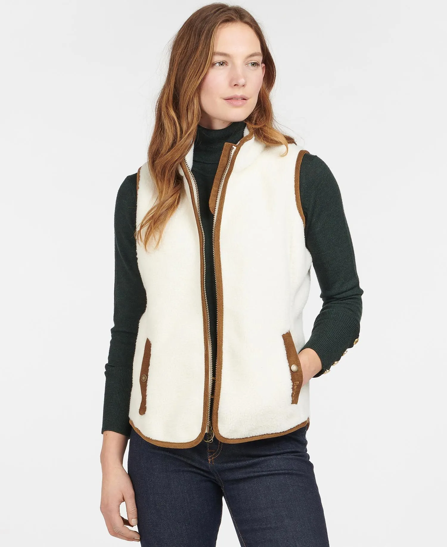 Buford Fleece Vest - Winter Pearl