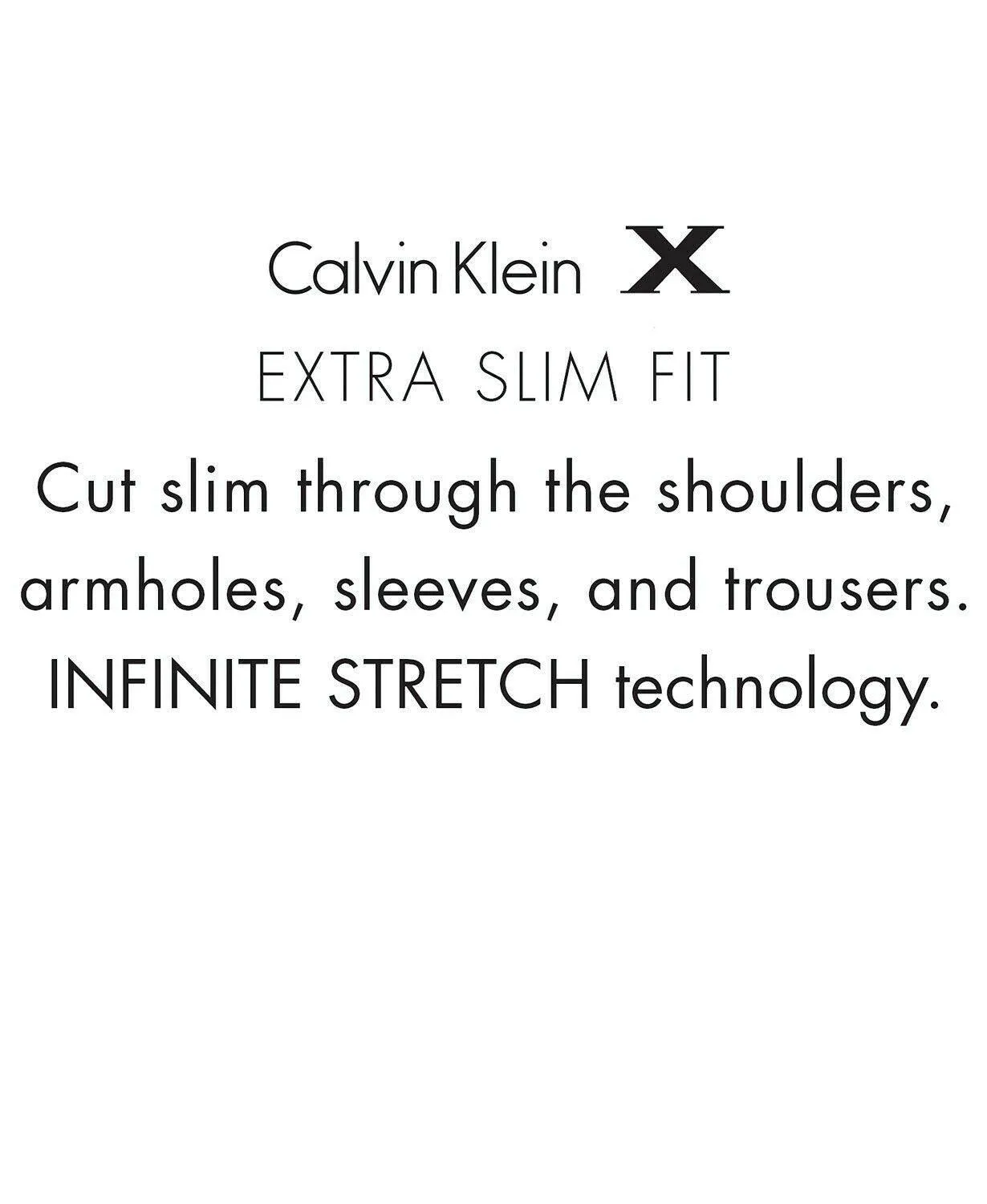 Calvin Klein Mens Slim fit Dress Pants 33 / 30 Light Grey