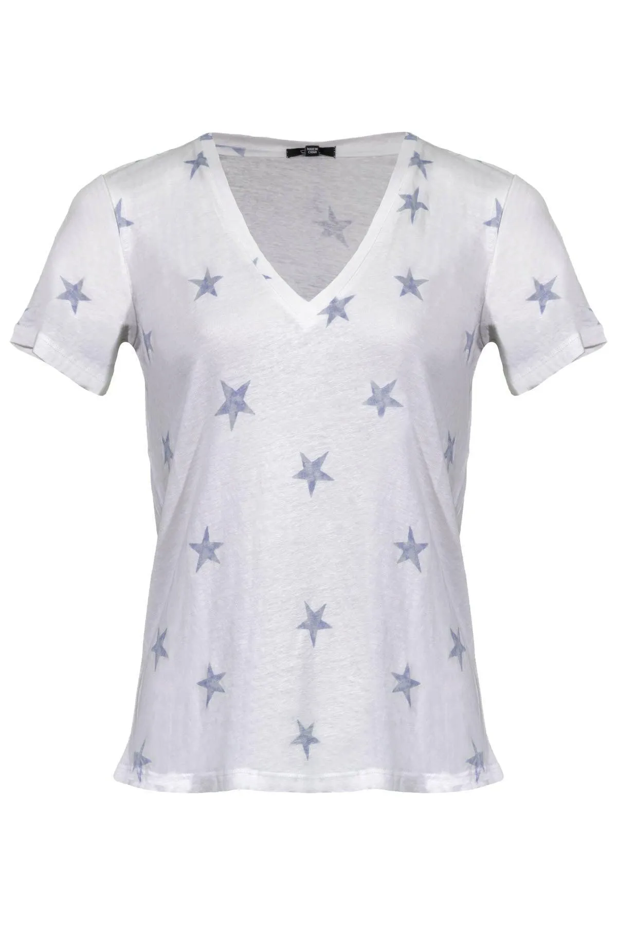 Cara V-Neck Celestial Stars Shirt