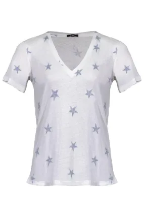 Cara V-Neck Celestial Stars Shirt