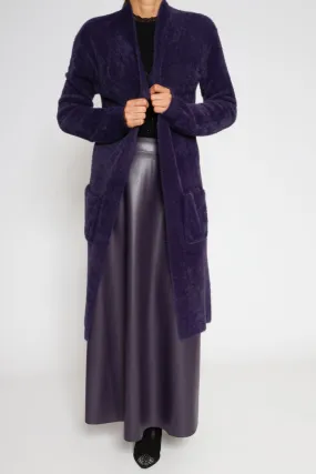 CARDIGAN GAMBLER-MORADO