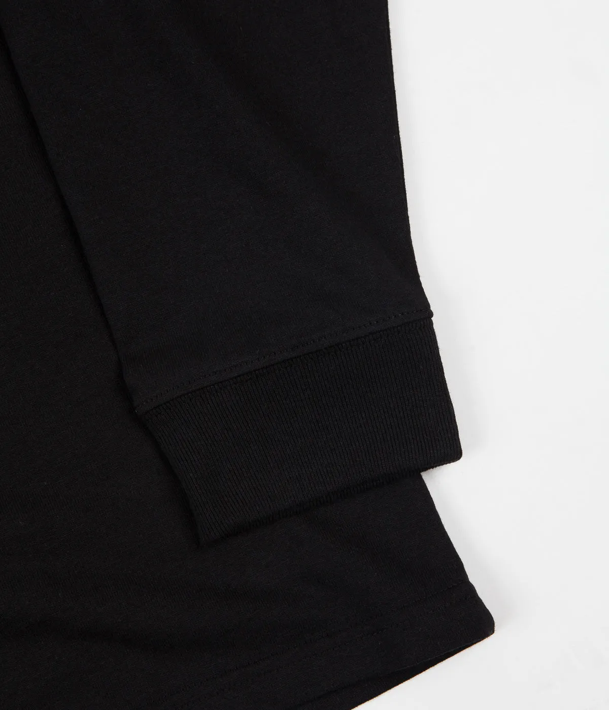 Carhartt Mockneck Script Embroidery Long Sleeve T-Shirt - Black / White