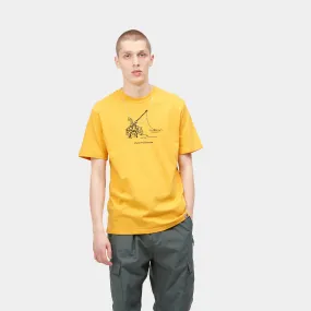 Carhartt T-shirt uomo manica corta Jousting I030195 15 yellow