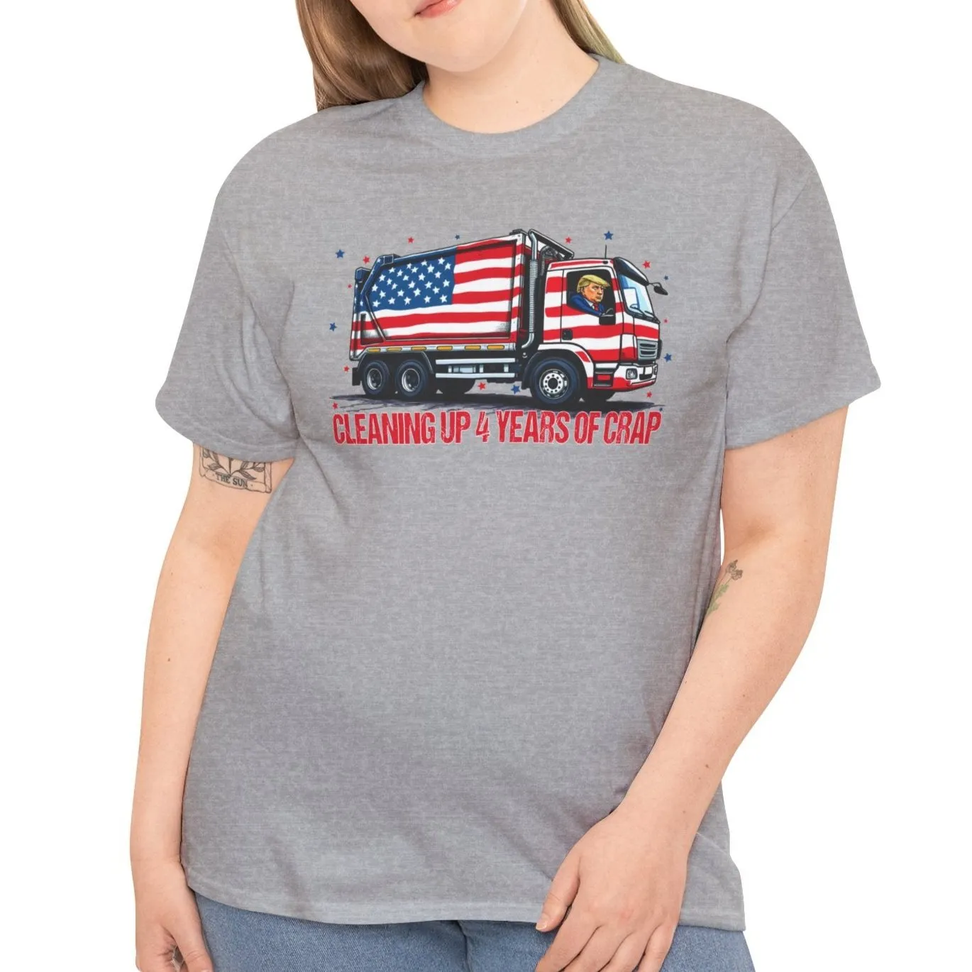 Cleaning up 4 years of Trash- Trump Tee