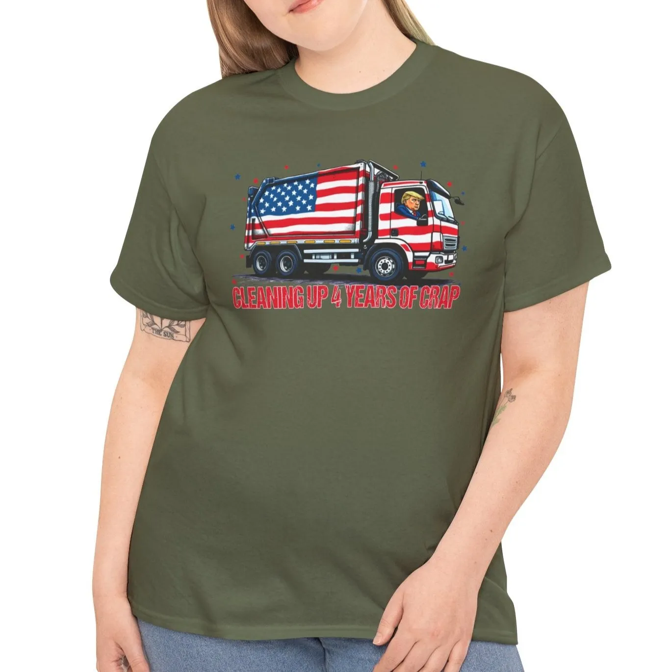 Cleaning up 4 years of Trash- Trump Tee